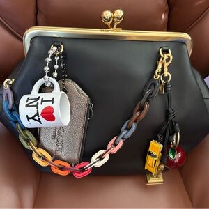I ❤️ NY Coffee Mug Bag Charm